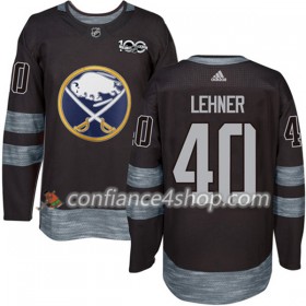 Adidas Maillot de Hockey Buffalo Sabres Robin Lehner 40 1917-2017 100th Anniversary Noir Authentic - Homme